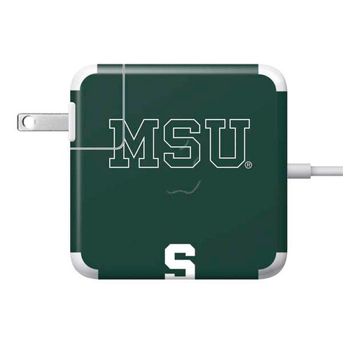 Michigan State University MSU Letters 85W Power Adapter (15 and 17 inch MacBook Pro Charger) Skin