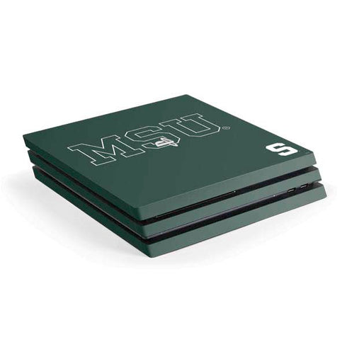 Michigan State University MSU Letters PlayStation PS4 Skins