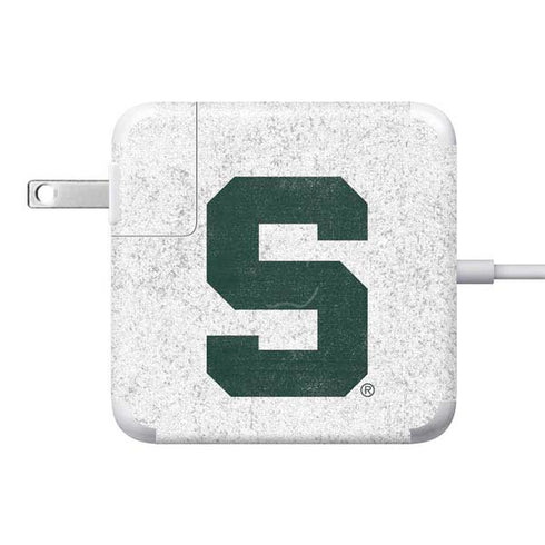 Michigan State University Spartans Mean Green S 85W Power Adapter (15 and 17 inch MacBook Pro Charger) Skin