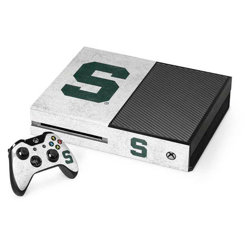 Michigan State University Spartans Mean Green S Xbox One Console and Controller Bundle Skin