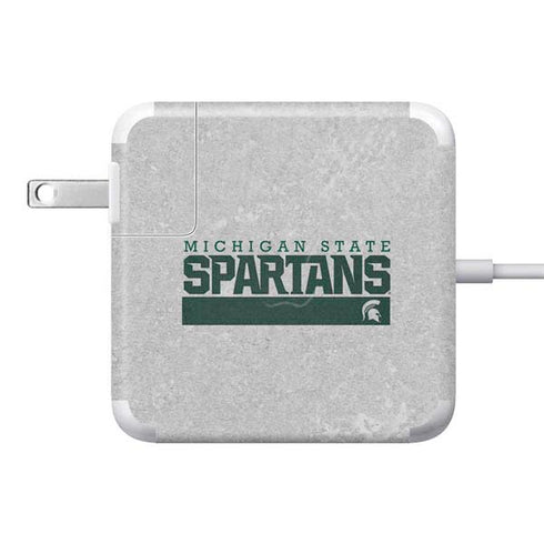 Michigan State University Spartans Marquee 85W Power Adapter (15 and 17 inch MacBook Pro Charger) Skin