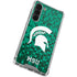Michigan State University Spartans Digital Pixels Galaxy S24 FE Clear Case