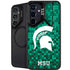 Michigan State University Spartans Digital Pixels Galaxy S24 FE Kickstand Case