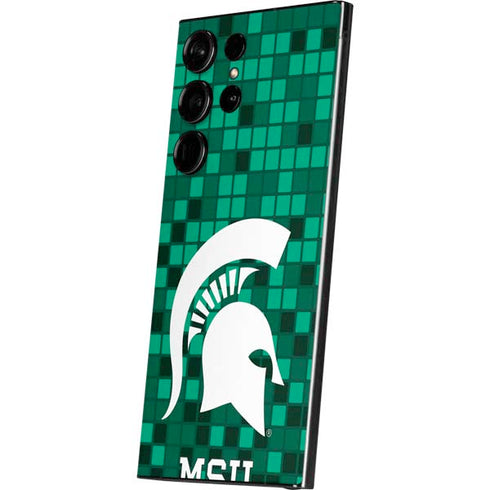 Michigan State University Spartans Digital Pixels Galaxy S25 Ultra Skin