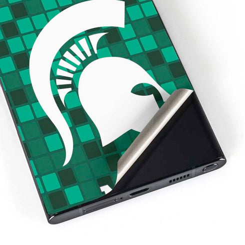 Michigan State University Spartans Digital Pixels Galaxy S25 Ultra Skin