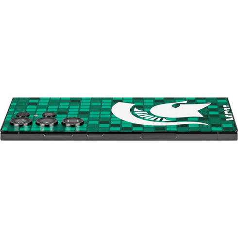 Michigan State University Spartans Digital Pixels Galaxy S25 Ultra Skin