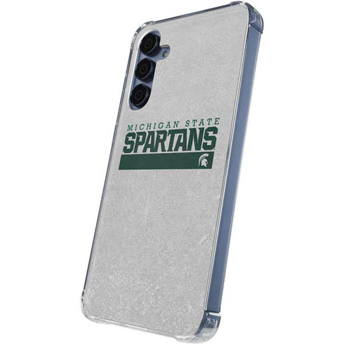 Michigan State University Spartans Marquee Galaxy A35 5G Clear Case