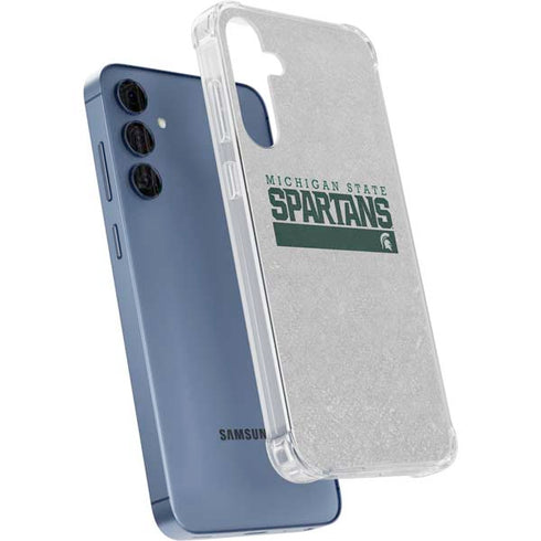 Michigan State University Spartans Marquee Galaxy A35 5G Clear Case