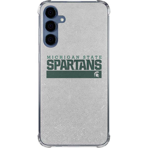 Michigan State University Spartans Marquee Galaxy A55 5G Clear Case