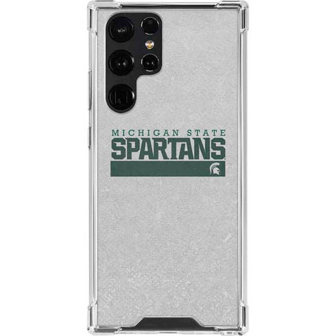 Michigan State University Spartans Marquee Galaxy S23 Ultra Clear Case