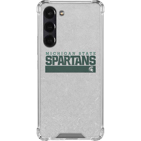 Michigan State University Spartans Marquee Galaxy S24 FE Clear Case