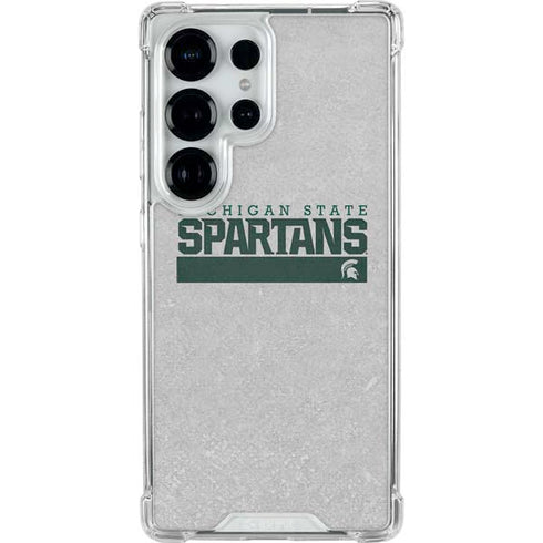 Michigan State University Spartans Marquee Galaxy S25 Ultra Clear Case