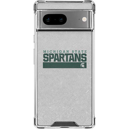 Michigan State University Spartans Marquee Google Pixel 8a Clear Case