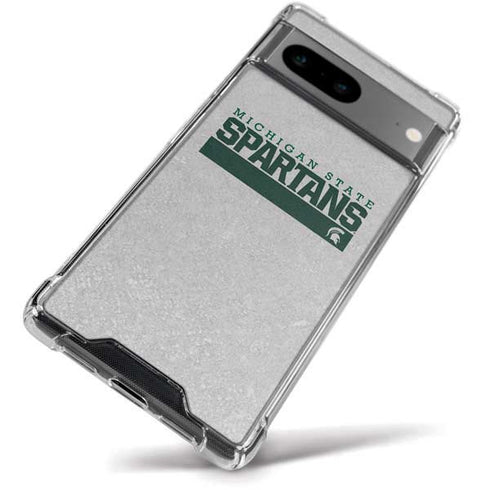 Michigan State University Spartans Marquee Google Pixel 8a Clear Case