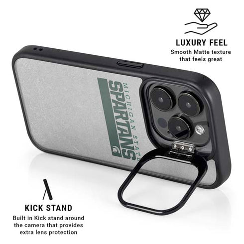 Michigan State University Spartans Marquee iPhone 13 Pro Kickstand Case