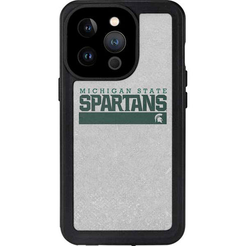 Michigan State University Spartans Marquee iPhone 15 Pro Waterproof Case
