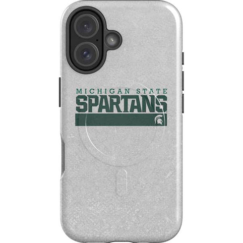 Michigan State University Spartans Marquee iPhone 16 Magsafe Impact Case
