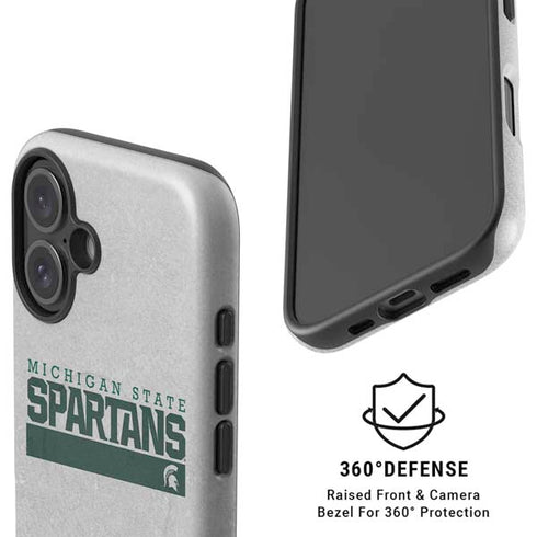 Michigan State University Spartans Marquee iPhone 16 Magsafe Impact Case
