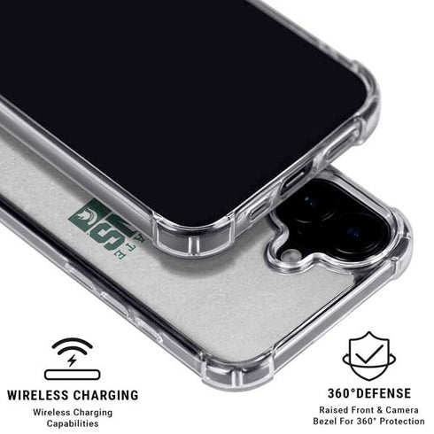Michigan State University Spartans Marquee iPhone 16 Plus Clear Case