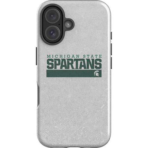 Michigan State University Spartans Marquee iPhone 16 Plus Impact Case