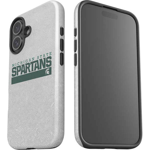 Michigan State University Spartans Marquee iPhone 16 Plus Impact Case