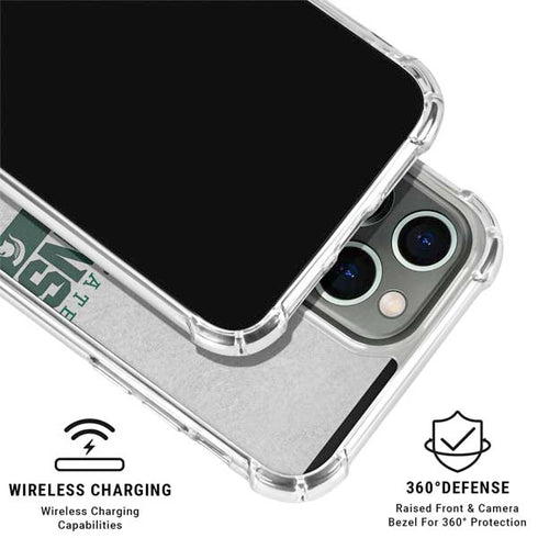 Michigan State University Spartans Marquee iPhone 16 Pro Clear Case