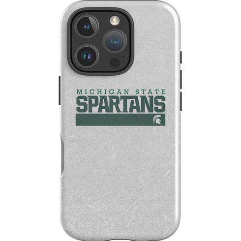 Michigan State University Spartans Marquee iPhone 16 Pro Impact Case