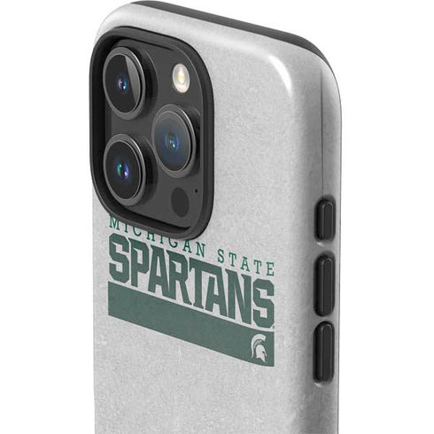 Michigan State University Spartans Marquee iPhone 16 Pro Impact Case