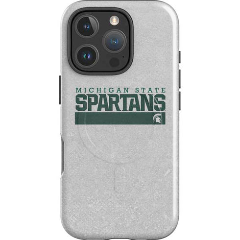 Michigan State University Spartans Marquee iPhone 16 Pro Max Magsafe Impact Case