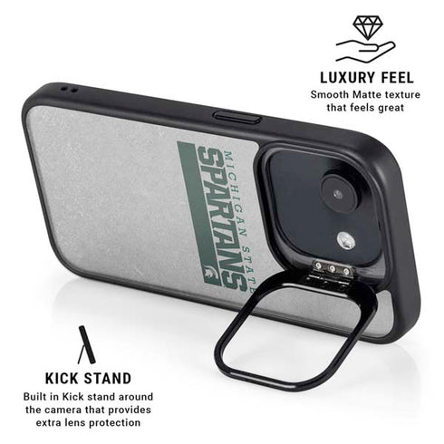 Michigan State University Spartans Marquee iPhone 16e Kickstand Case