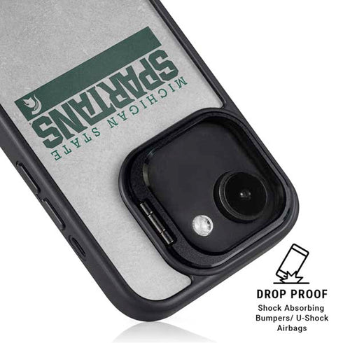 Michigan State University Spartans Marquee iPhone 16e Kickstand Case