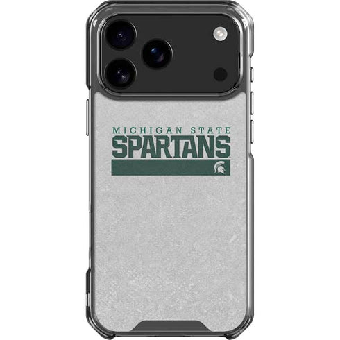 Michigan State University Spartans Marquee iPhone 18 Pro Max Clear Case