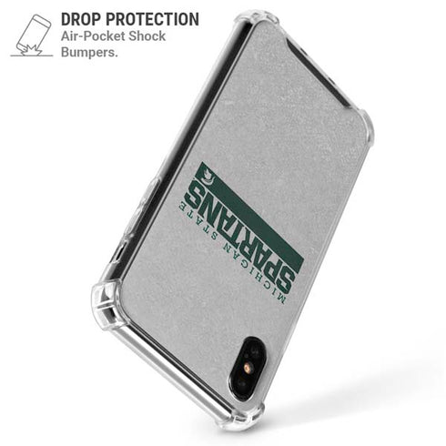 Michigan State University Spartans Marquee iPhone X/XS Clear Case