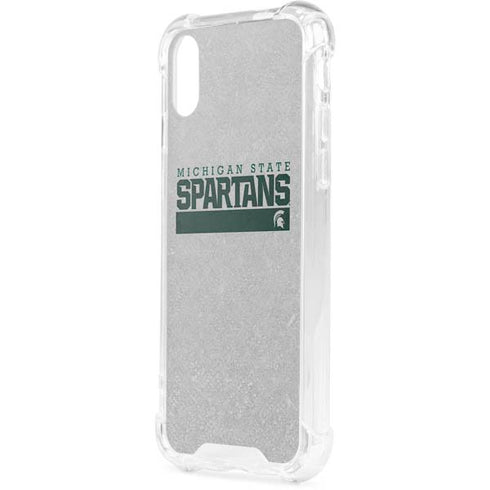 Michigan State University Spartans Marquee iPhone XS Clear Case