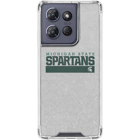 Michigan State University Spartans Marquee Moto G Play 5G (2025) Clear Case
