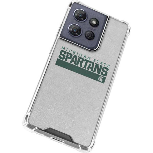 Michigan State University Spartans Marquee Moto G Power 5G (2025) Clear Case