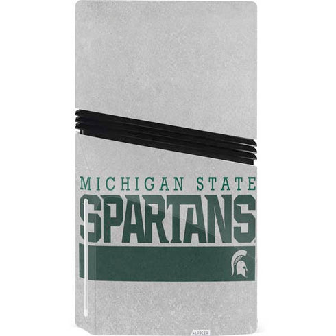 Michigan State University Spartans Marquee PS5 Pro Disk Bundle Skin