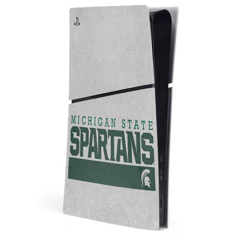 Michigan State University Spartans Marquee PS5 Slim Digital Edition Console Skin
