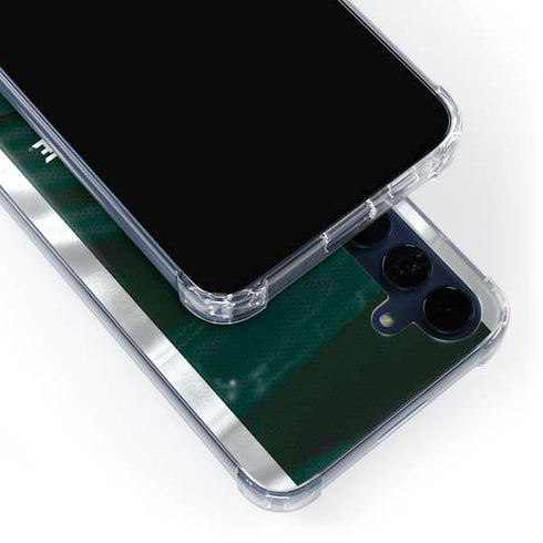 Michigan State University Away Grey Jersey Galaxy A35 5G Clear Case