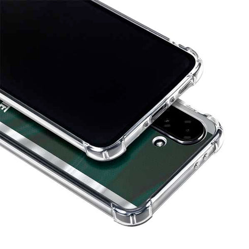 Michigan State University Away Grey Jersey Galaxy A36 5G Clear Case