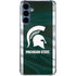 Michigan State University Away Grey Jersey Galaxy A55 5G Clear Case