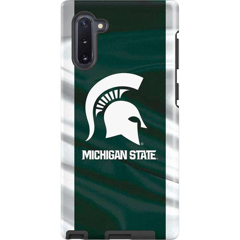Michigan State University Away Grey Jersey Galaxy Cases