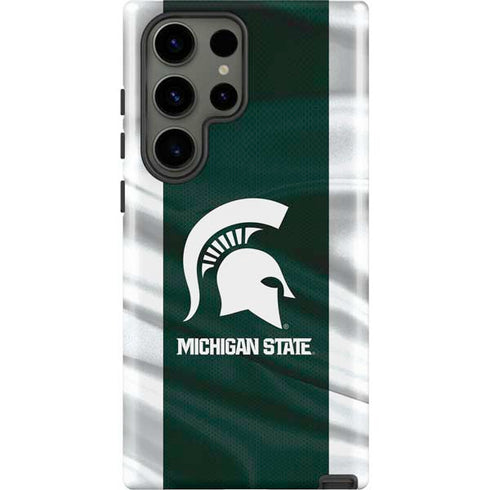 Michigan State University Away Grey Jersey Galaxy S23 Ultra Pro Case