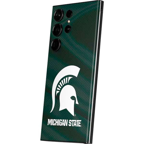 Michigan State University Away Grey Jersey Galaxy Skins