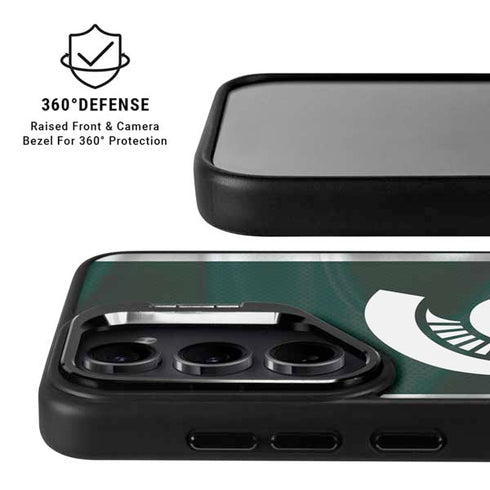 Michigan State University Away Grey Jersey Galaxy S24 FE Kickstand Case