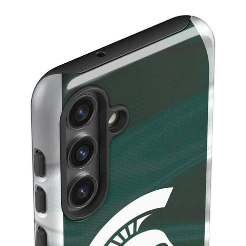 Michigan State University Away Grey Jersey Galaxy S25 Impact Case