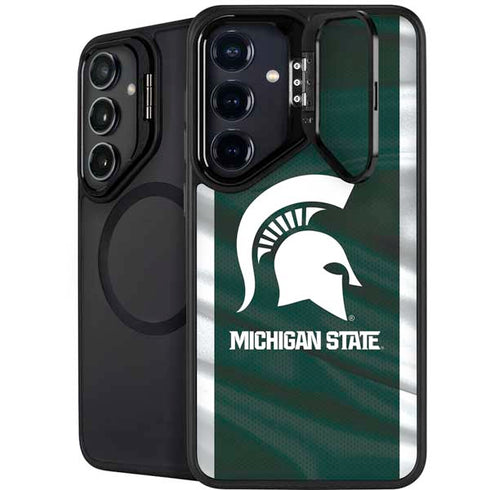 Michigan State University Away Grey Jersey Galaxy S24 Kickstand Case