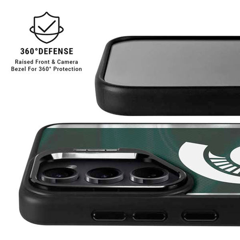 Michigan State University Away Grey Jersey Galaxy S25 Kickstand Case