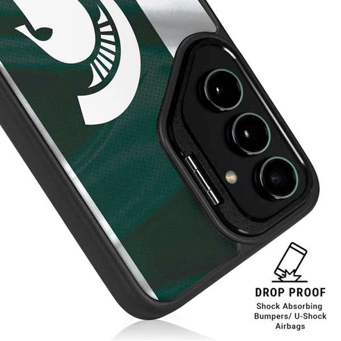Michigan State University Away Grey Jersey Galaxy S25 Kickstand Case