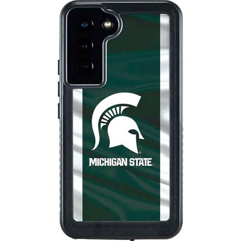 Michigan State University Away Grey Jersey Galaxy S24 Plus Waterproof Case